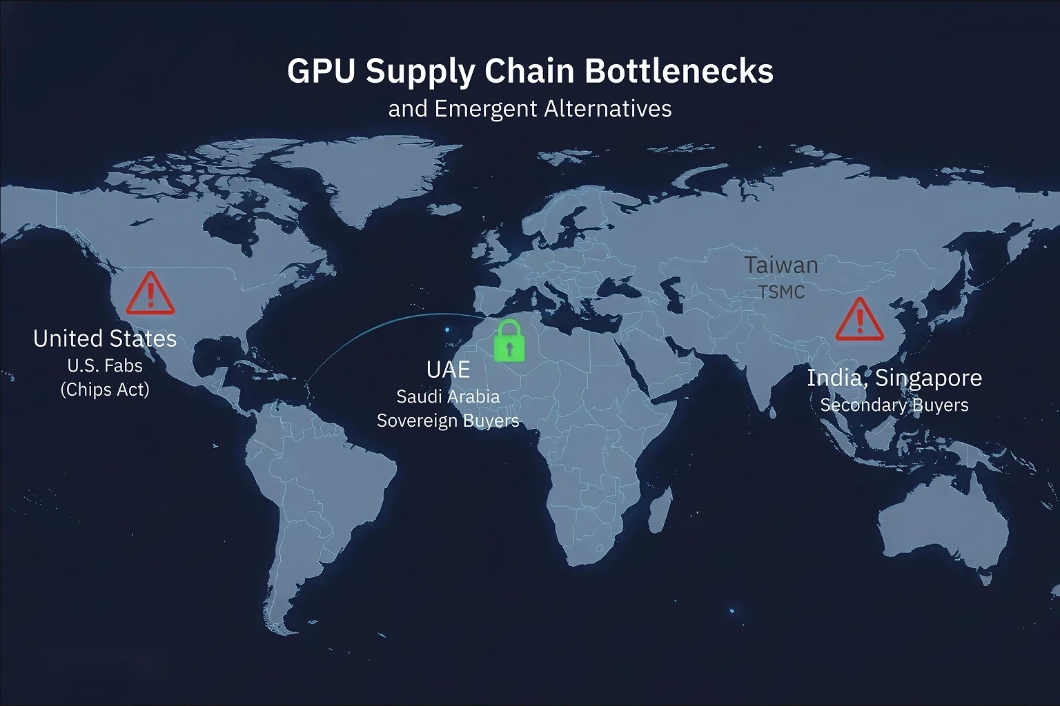 Decentralized AI access in remote healthcare setting showing portable H100-powered system connected to ultrasound machine for AI-powered diagnostics.